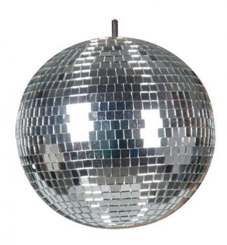 mirror ball with light