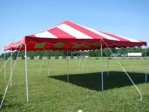 Canopy 16' X 16' Red and White