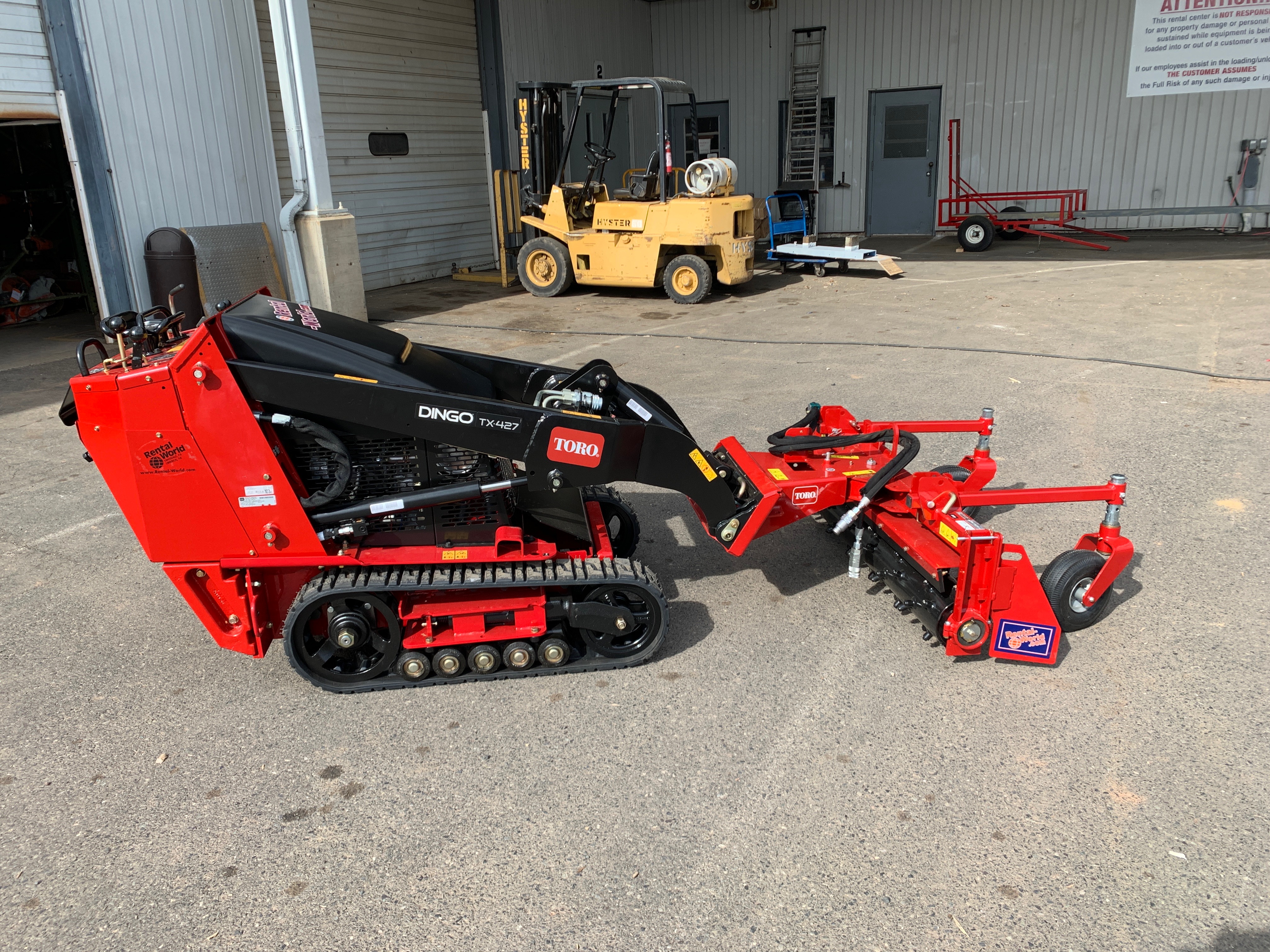 Toro power shop box rake