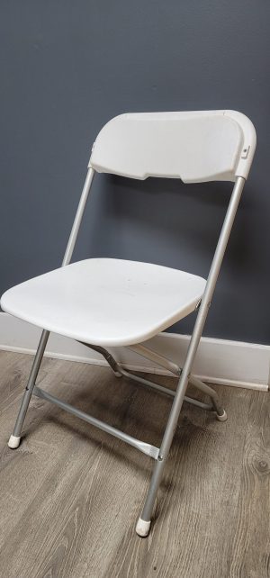 Chairs White Alloy Folding