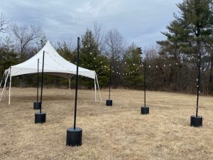 25ft String Bistro Light & Stand