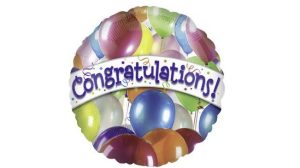 18" Mylar Balloon- Congratulations